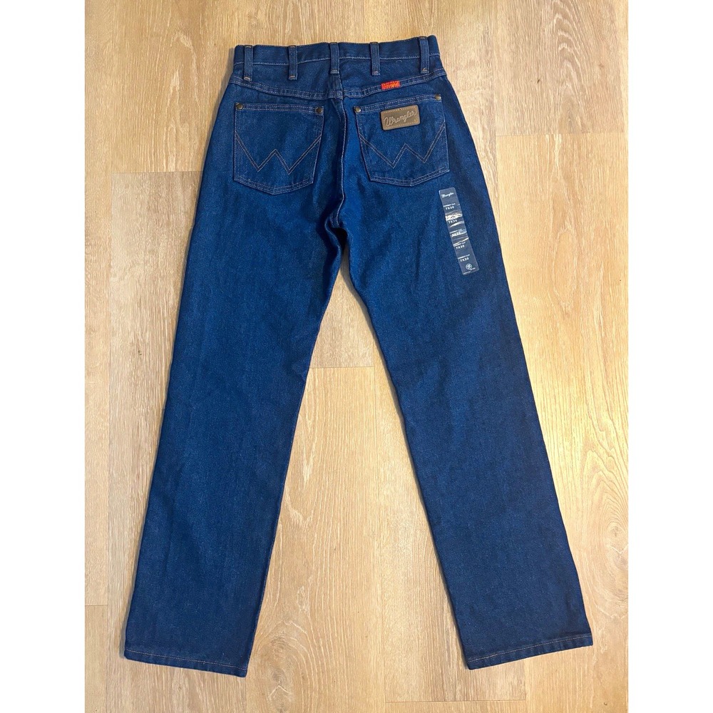 NWT Women's Wrangler Cowboy Cut Slim Fit Jeans 7x30 Dark Wash Blue Denim USA